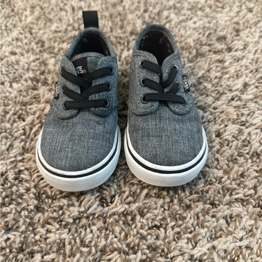 Vans Gray Black Sneakers Classic Skate Style